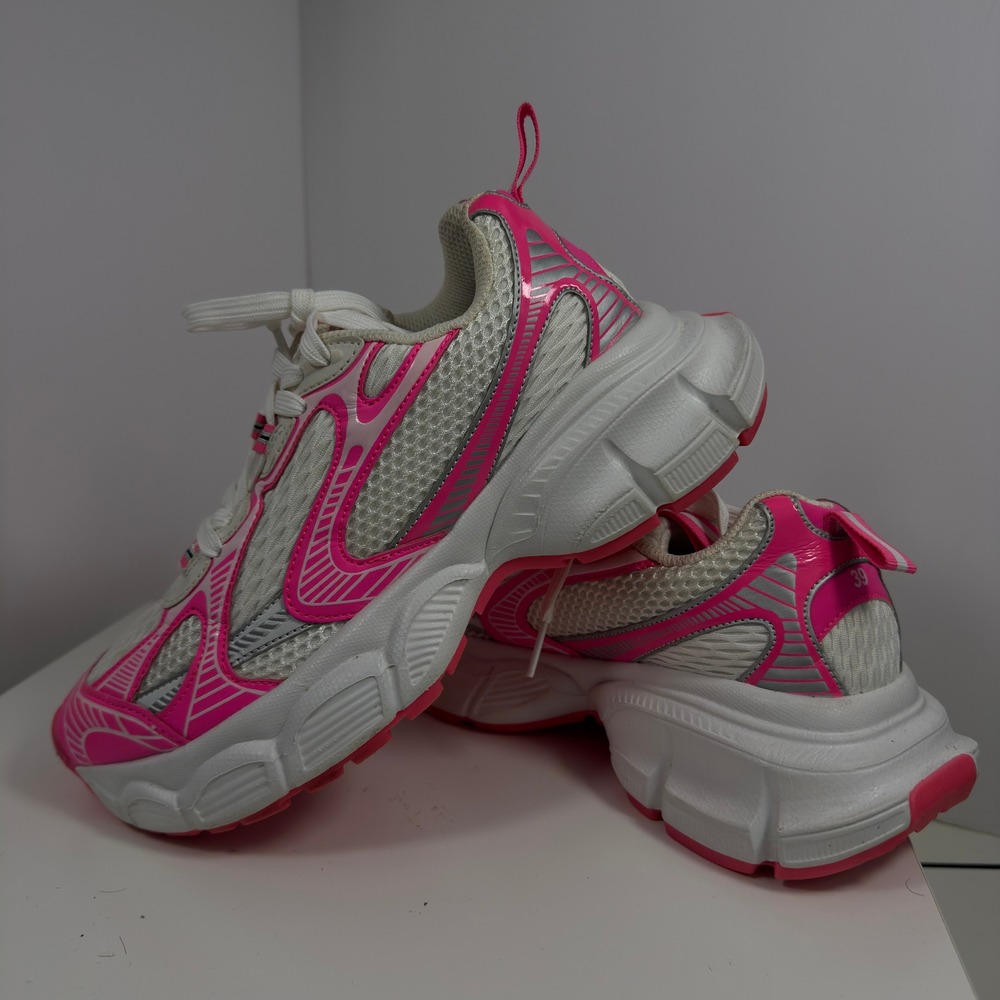 Chunky Sneakers‎ Women Size 9M Hot Pink White Mesh Athletic